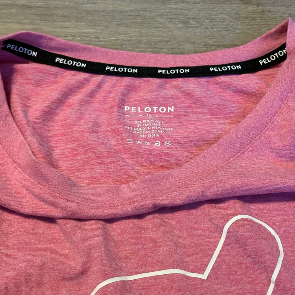 Peloton Muscle Tank Womens 1X Pink Together We Go Far Workout Top Sleeveless - Picture 6 of 10